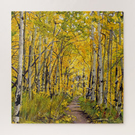 Quebra-cabeça Árvores de Aspen nas Cores de Outono