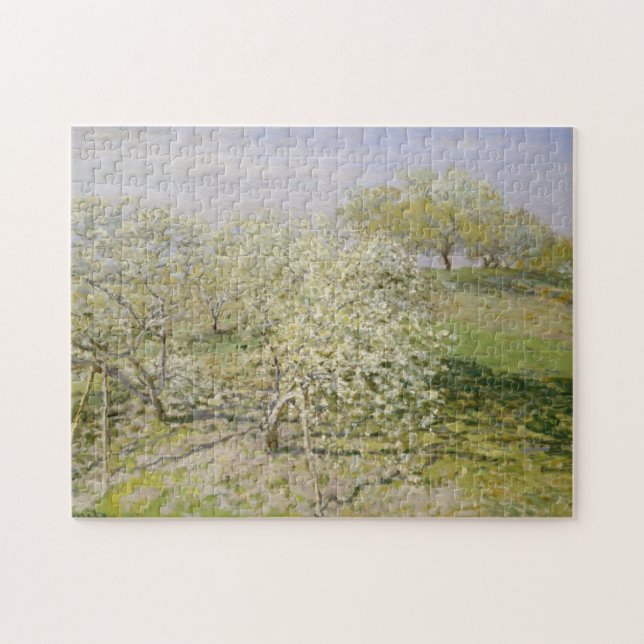 Quebra-cabeça Árvores de fruta do primavera de Claude Monet | na (Horizontal)