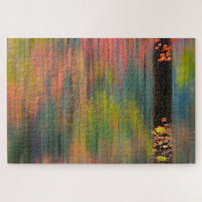 Quebra-cabeça Árvores de Mapeamento | Silver Falls State Park (Horizontal)