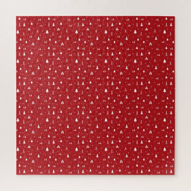 Quebra-cabeça Árvores de Natal e Jigsaw Puzzle de Flocos de Neve (Vertical)