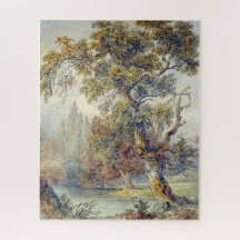 Árvores e Pond (por John Ruskin)