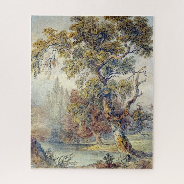 Quebra-cabeça Árvores e Pond (por John Ruskin) (Vertical)