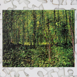 Quebra-cabeça Árvores e Subcrescimento por Vincent van Gogh