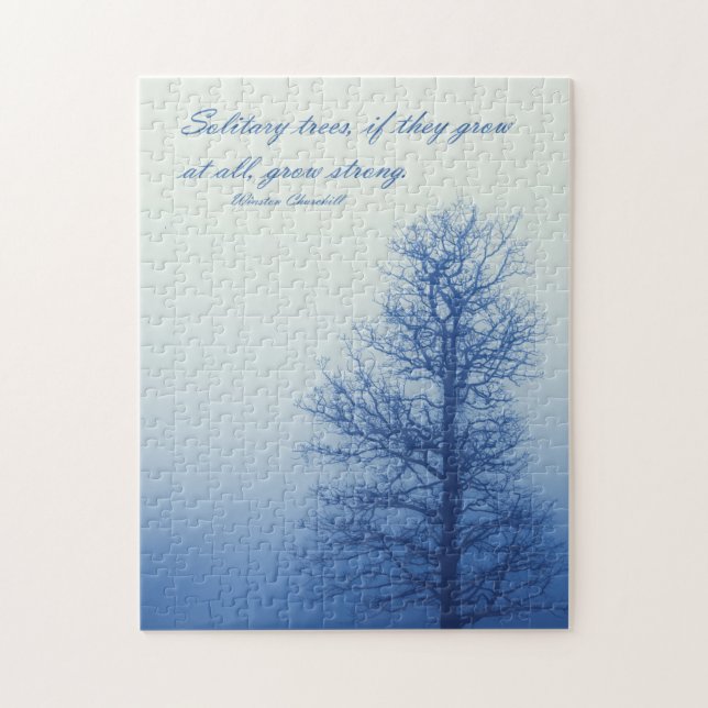 Quebra-cabeça Árvores solitárias crescem fortes - 11x14 - 252 pc (Vertical)