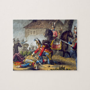 Quebra-cabeça As guardas de cavalo na batalha de Waterloo,