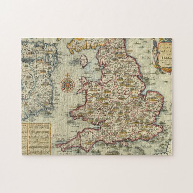 Quebra-cabeça As invasões de Inglaterra & de Ireland (Horizontal)