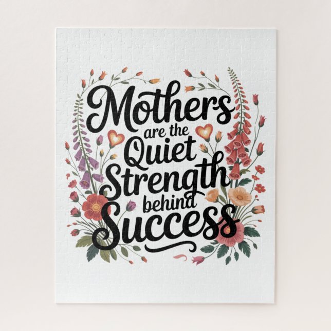 Quebra-cabeça As mães são a força tranquila por trás do sucesso (Vertical)