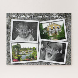 Quebra-cabeça As memórias da família 4 fotos feitas sob