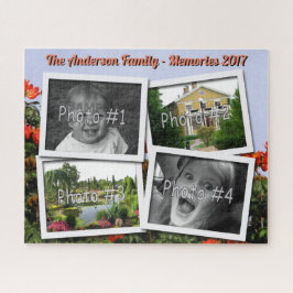 Quebra-cabeça As memórias da família 4 fotos feitas sob