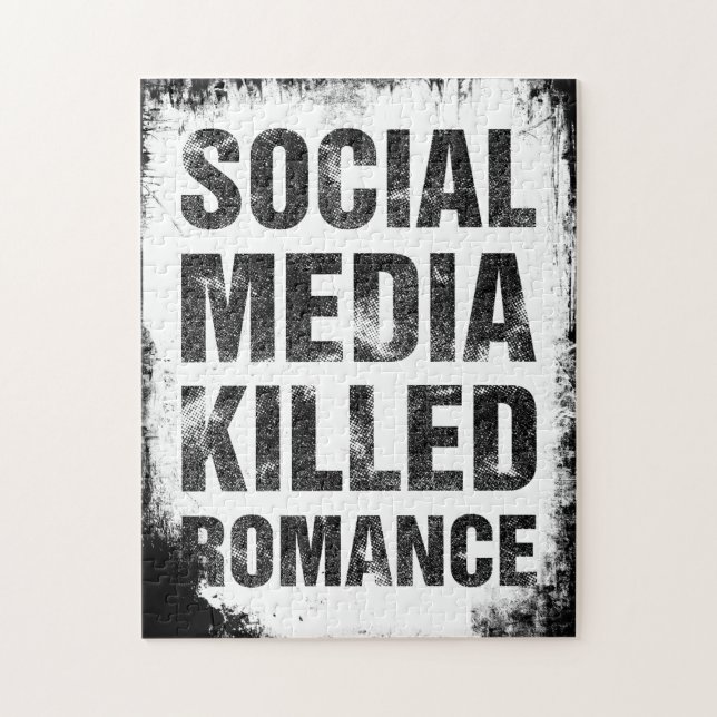 Quebra-cabeça As Mídias Sociais Mataram o Romance (Vertical)