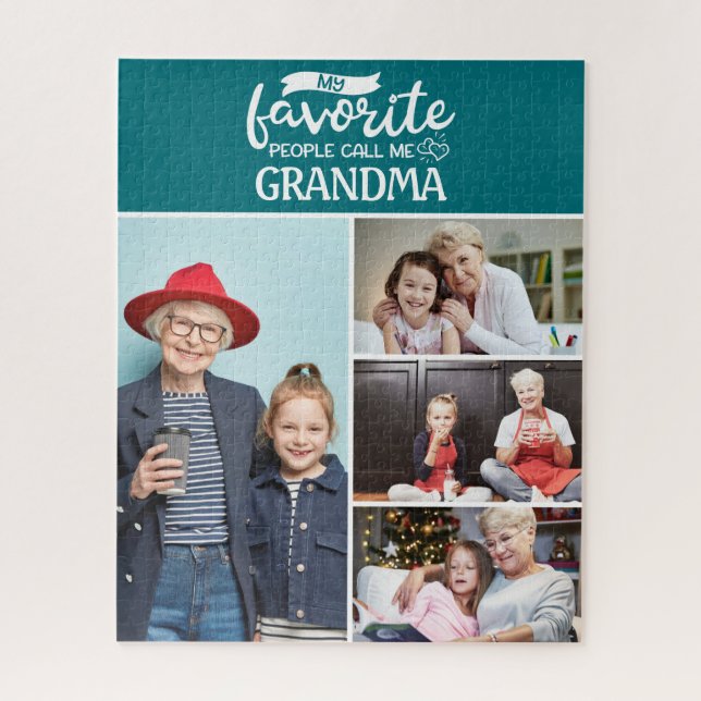 Quebra-cabeça As minhas pessoas favoritas chamam-me| Colagem de  (Vertical)