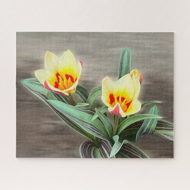 Quebra-cabeça As primeiras tulipas (Horizontal)
