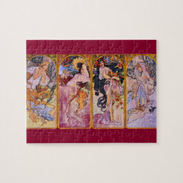 Quebra-cabeça As Quatro Estações de Arte Nouveau