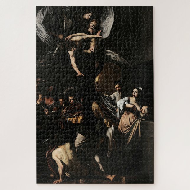 Quebra-cabeça As Sete Obras do Compaixão (1607) de Caravaggio (Vertical)