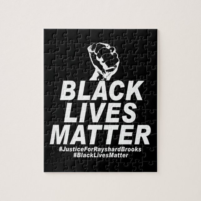 Quebra-cabeça As Vidas Negras Importam #JustiçaParaGeorgeFloyd # (Vertical)