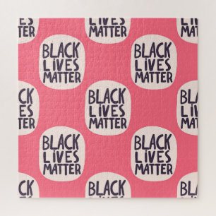 Quebra-cabeça As vidas negras têm matéria, padrão caligráfico
