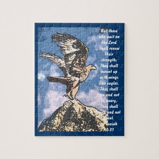 Quebra-cabeça Asas de Eagles - 40:31 de Isaiah (Vertical)