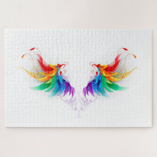 Quebra-cabeça Asas Fluffy Rainbow