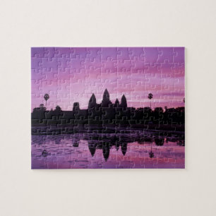 Quebra-cabeça Ásia, Camboja, Siem Reap, Angkor Wat (século XII)
