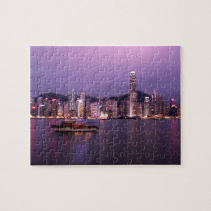 Quebra-cabeça Ásia, China, Hong Kong, paisagem urbana e