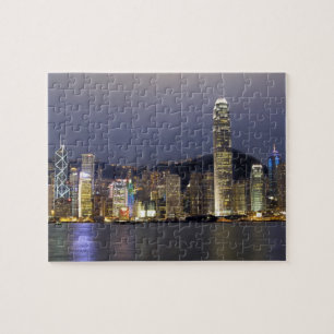 Quebra-cabeça Ásia, China, Hong Kong, paisagem urbana e 2