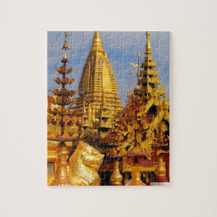Quebra-cabeça Ásia, Myanmar (Birmânia), Bagan (Pagan). O Shwe 3