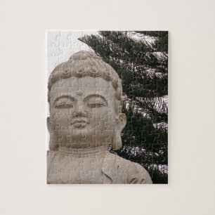 Quebra-cabeça asiático, vietnamita, arte, escultura, buda,