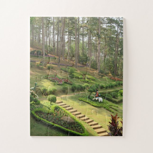 Quebra-cabeça asiático, vietnamita, arte, escultura, buda, (Vertical)