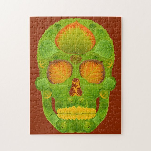 Quebra-cabeça Aspen Folha Skull 10 (Vertical)