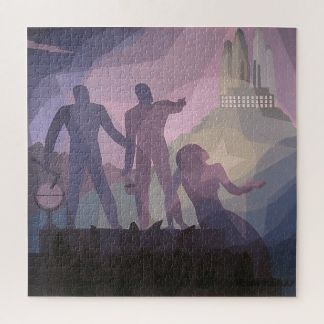 Quebra-cabeça Aspiração – Arte de Aaron Douglas de 1936 (Vertical)