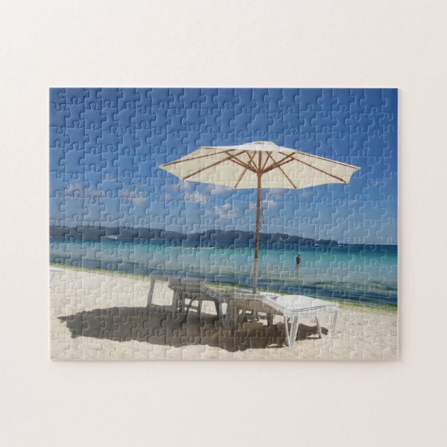Quebra-cabeça assentos de praia em boracay (Horizontal)