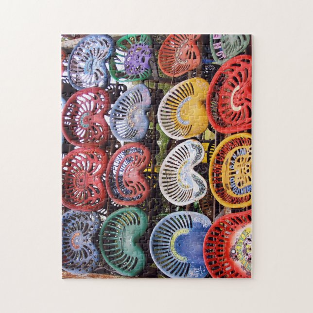 Quebra-cabeça Assentos do trator na mostra do trator (Vertical)