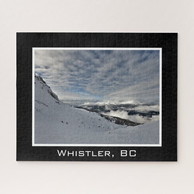 Quebra-cabeça Assobiador Montanha BC Canadá Presidente Ski Snow (Horizontal)