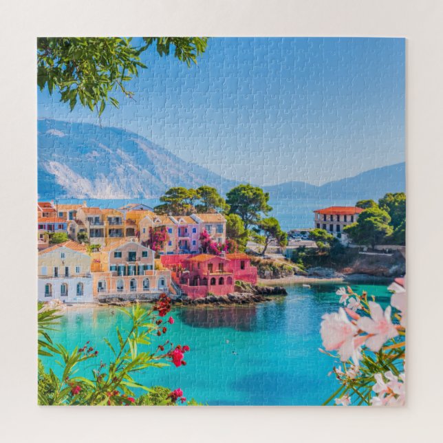 Quebra-cabeça Assos, Kefalonia, Grécia (Vertical)
