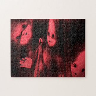 Quebra-cabeça assustador da arte da zorra de