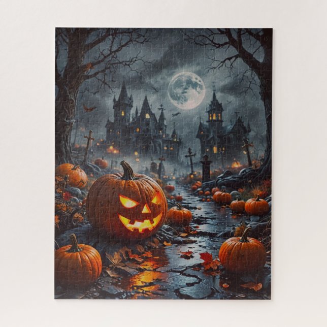 Quebra-cabeça Assustador de Halloween (Vertical)