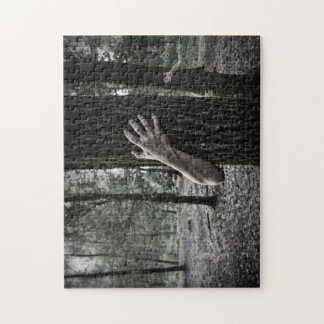 Quebra-cabeça assustadores - zombis na floresta