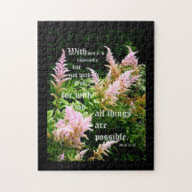 Astilbe com Marcos 10:27