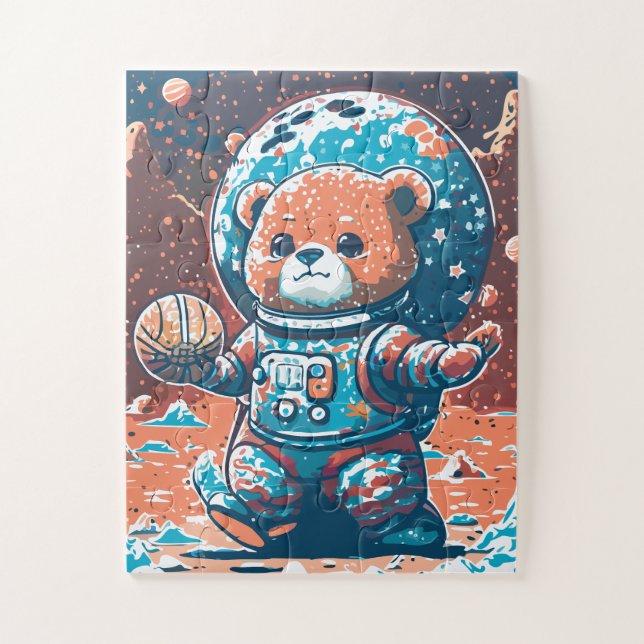 Quebra-cabeça Astro Bear Basketballer (Vertical)