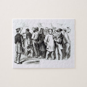 Quebra-cabeça Atapete Baggers, 1860s atrasados (gravura) (a foto
