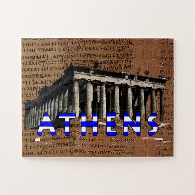 Quebra-cabeça Atenas Grécia (Horizontal)