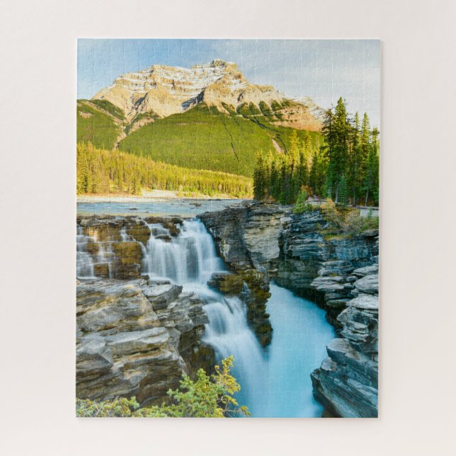 Quebra-cabeça Athabasca Falls, Jasper National Park, Canadá (Vertical)