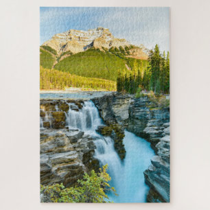 Quebra-cabeça Athabasca Falls, Jasper National Park, Canadá
