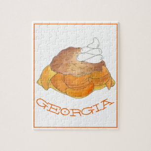 Quebra-cabeça Atlanta GA Georgia Peach Cobbler Sul