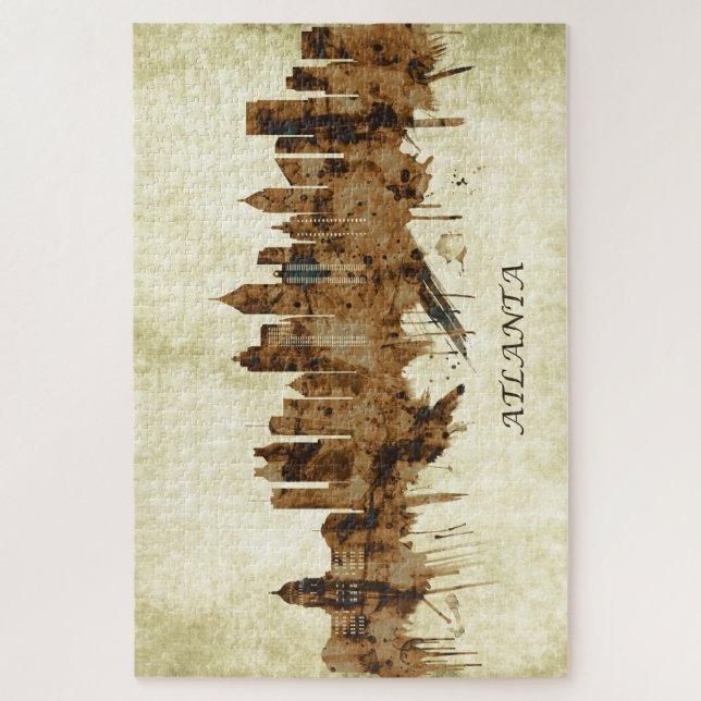 Quebra-cabeça Atlanta Georgia Cityscape (Vertical)