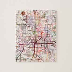 Quebra-cabeça atlanta map painting