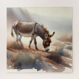 Quebra-cabeça Atlas Donkey AREF409 - Watercolor