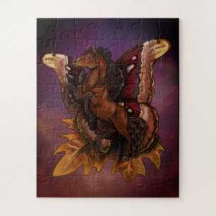 Quebra-cabeça Atlas Moth Fairy Horse Poster