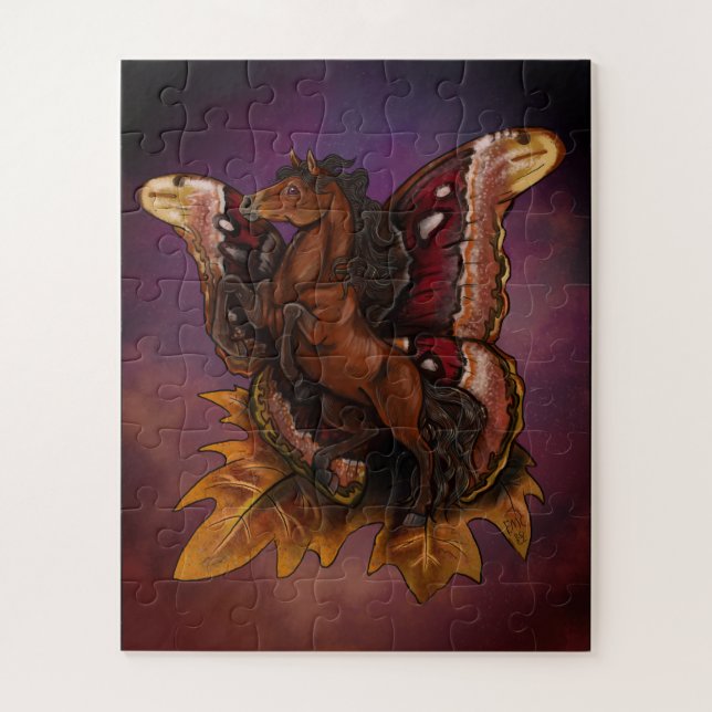Quebra-cabeça Atlas Moth Fairy Horse Poster (Vertical)