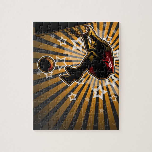 Quebra-cabeça Atleta do basquetebol (Vertical)